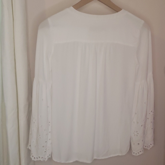 SALE 🤍 XXSP Loft Embroidered Eyelet Blouse - Picture 6 of 6
